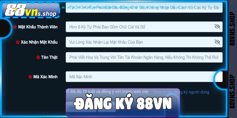 Đăng ký 88vn